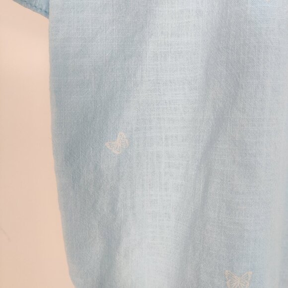 Mavi Women's Button Down Shirt in Blue Butterfly Oversized Size Small Bohemian - Picture 3 of 8